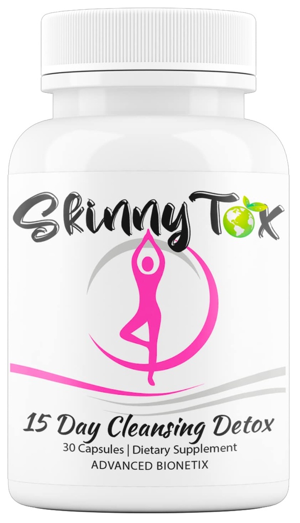 Skinnytox 15 jours Colon Cleanse Detox, soutient les mouvements sains de Bowel Flushes toxines, stimule l'énergie. Gestion du poids naturel avec probiotiques. Formule fondée sur la recherche clinique