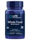 Life Extension Whole Food Multivitamine, van planten afgeleide vitamine D3, A, B, C & E, Plus Mineralen, plantenextracten, Blijf gezond van hoofd tot teen, Glutenvrije, niet-GMO, vegetarisch, 90 capsules