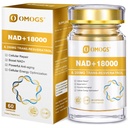 Omogs NAD+ 300 mg + Trans-Resveratrol 200 mg, Pure NAD Supplement, Max Absorptie, Boosting Supplement voor DNA Reparatie, gezonde veroudering, Cellular Energy & Longevity, 60 Capsules