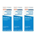Rugby Dibucaine Anesthésie topique 1% Onguent hémorroïde - Crème de soulagement de la douleur pour les démangeaisons et les brûlures, Traitement hémorroïde, Crème anti démangeaison 1 Oz (3 Pack)