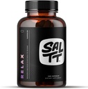 SALTT Relax - Magnesium Capsules Supplement - 203mg Ionische Magnesiumchloride w/Sodium, Kalium, Elektrolyten - Veganistisch, Suiker en Glutenvrij - 240 Tel - door Keto Chow