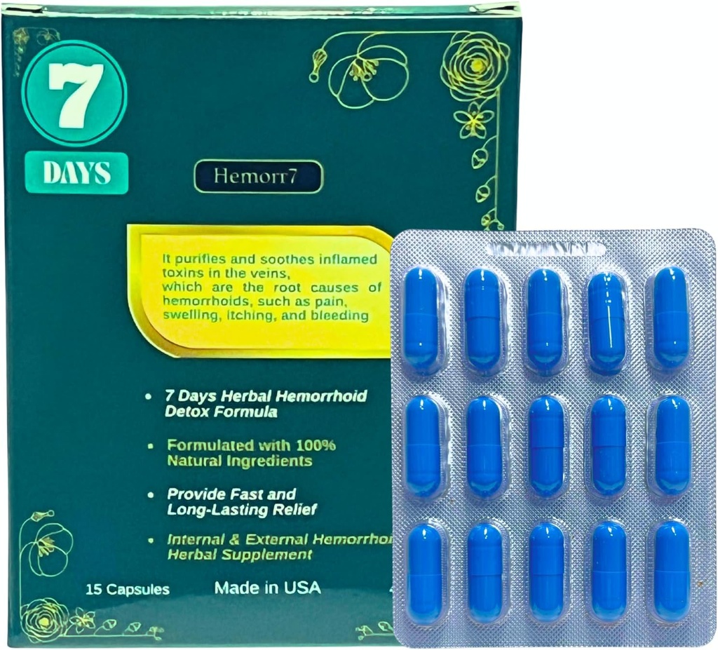 Aambei Herbal Remedy, 7 dagen Detox Formula, Herbal Remedies Werk aan de wortel oorzaken van aambeien voor langdurige verlichting.