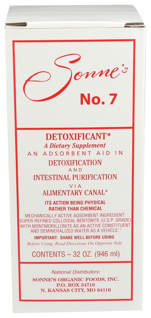 Sonne's ontgifting nr. 7, 32 Fluid Ounce