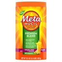 Métamucil Premium Blend, supplément de fibre 4-en-1 pour la santé digestive, poudre de fibre de Psyllium Husk, sans sucre avec Stevia, supplément de fibre végétale, aromatisé orange, 180 cuillères à café