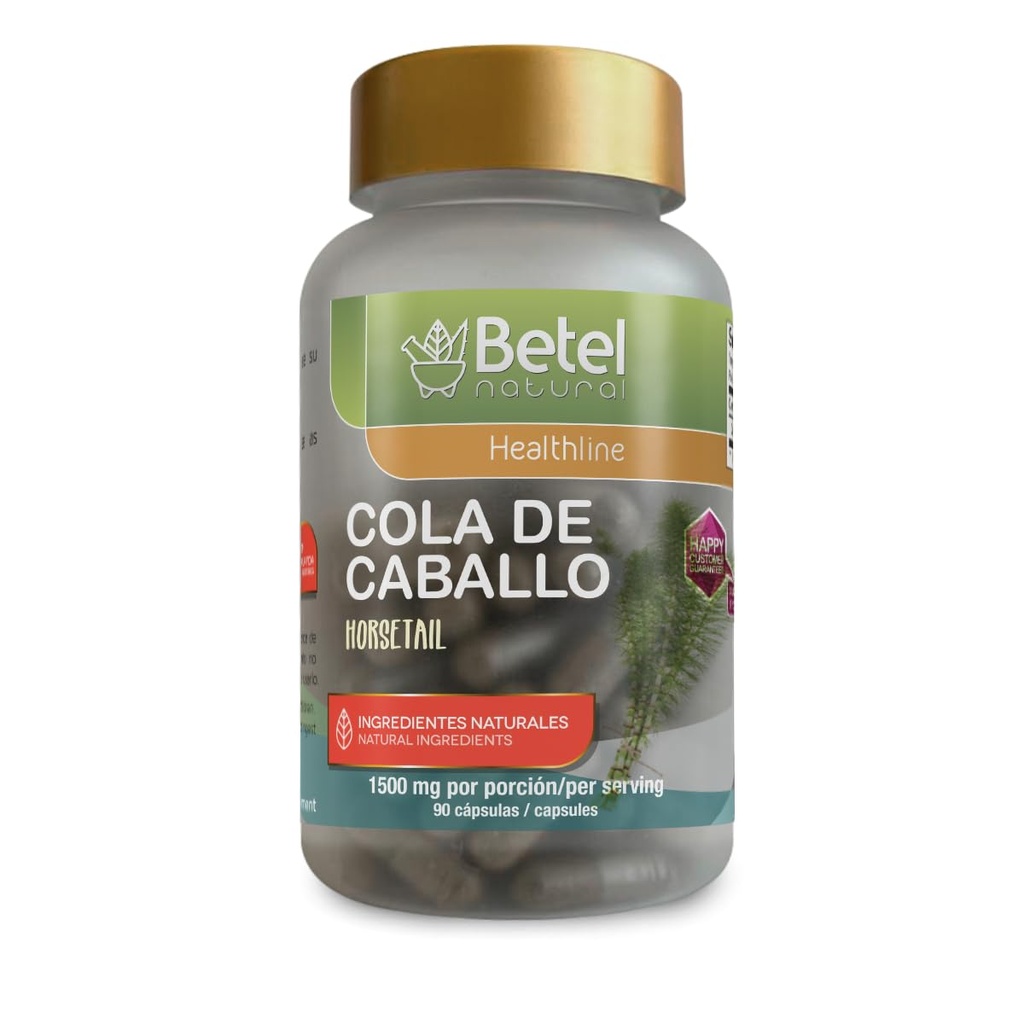 Premium Cola de Caballo (Horsetail) Herbal Capsule by Betel Natural - Healthy Nails, Skin, & Hair - 1500 mg per Serving