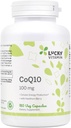 Lucky Vitamine - CoQ-10 met Hawthorn Berry 100 mg. - 180 Veg Capsules