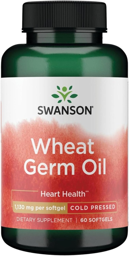 Swanson Cold-Pressed Tarwekiemolie 1130 Milligrammen 60 Sgels
