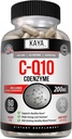 Kaya Naturals - CoQ10 Power Antioxidant Supplement voor Bloedvat, Hart Gezondheid, Gezonde Bloeddrukniveaus en Immuunfunctie - Herstelt dagelijkse Cellulair en Energie Productie - 60 Veggie Capsules