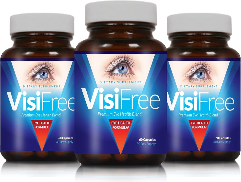 Eye Supplements for Adults - Best Capsules for Eye Health - Includes Vitamine & Mineral for Healthy Clear Vision - Capsules for Eyesight Improvement - 3-pack