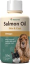 Supplément de peau d'huile de saumon NaturVet pour chiens et chats – Comprend Omega-3, 6 acides gras – Pour une peau saine, manteaux brillants – supplément de peau de chien, supplément de peau de chat – 16 Oz.