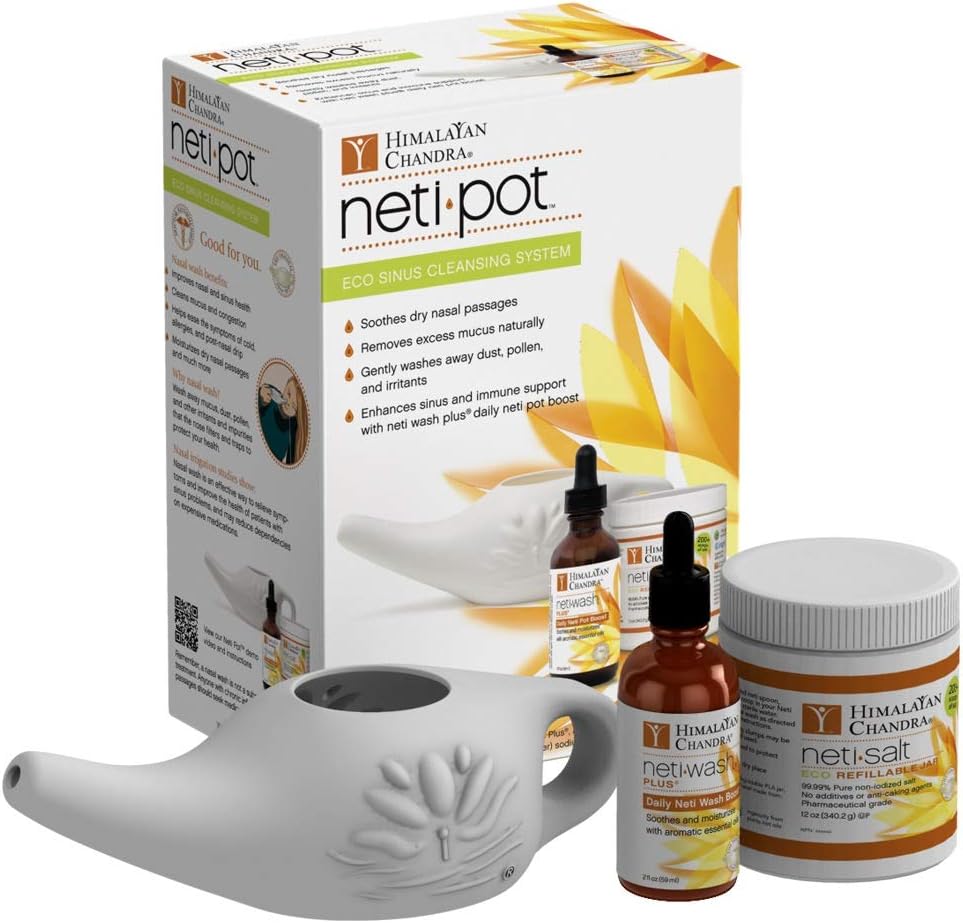Himalaya Chandra ECO Neti Pot Complete Sinus Cleansing System Starter Kit