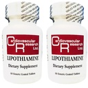 Cardiovasculaire Onderzoek Lipothiamine B Supplement 120 Tabletten - Vitamine B1 Nu met Alpha Lipoïnezuur - 2 X 60 Tellen