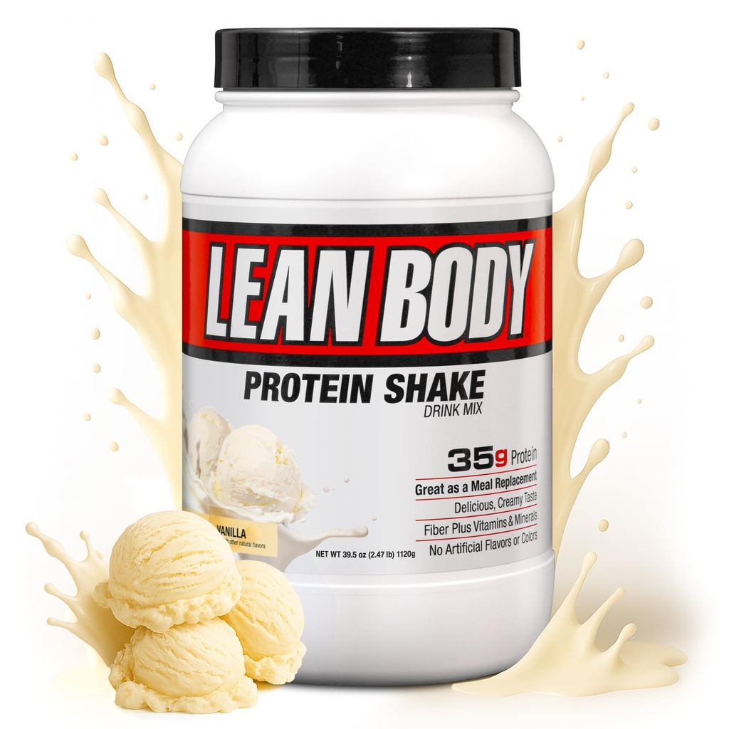 Labrada Nutrition Lean Corps Hi-Protein Remplacement des repas Shake, Vanille, 2.47-Pound Tub Emballage Mai Vary