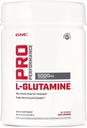 GNC Pro Performance L-Glutamine 5000mg, Amino Acid Supplement Powder, Ondersteunt spierherstel & functie, Brandstof Immune System, speelt belangrijke rol in eiwitsynthese, ongearomatiseerd, Glutenvrij, 181