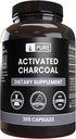 Zuivere originele ingrediënten Actieve kool, Geen Magnesium of Rijst Fillers, altijd zuiver, Lab geverifieerd (365 Tel.)