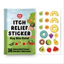 Patch de Relief de Démangeaison Hydrocolloïde, pour Mosquitos, Ticks, Midges, Sandflies Soulagement de morsure de punaise, Patch anti-démangeaison avec Aloe et Sorcière Hazel, Relief de morsure d'insectes, Ami des enfants, Thème des fruits naturels