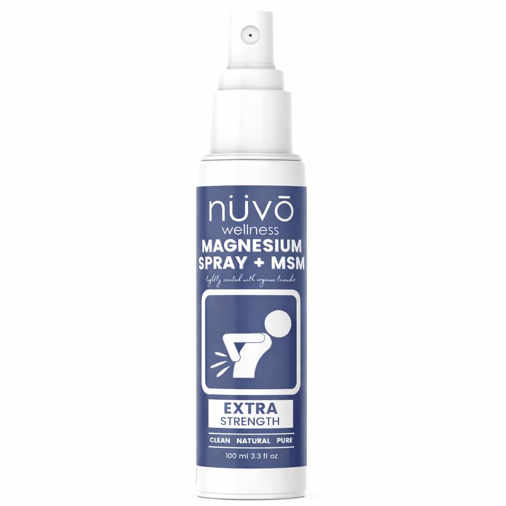 Magnesium Oil Spray met MSM - Spray it Away with Magnesium - Fast Acting Transdermal Formula to Relax Muscles - Licht geparfumeerd met Lavendel - Product van Canada 100 ml