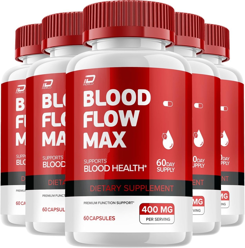 Blood Flow Max Capsule - BloodFlowMax Advanced Formula, BloodFlow Max Extra Strength, Algemene Wellness, Natuurlijke Vitaminen, Beoordelingen (5 Pack - 300 Capsules)