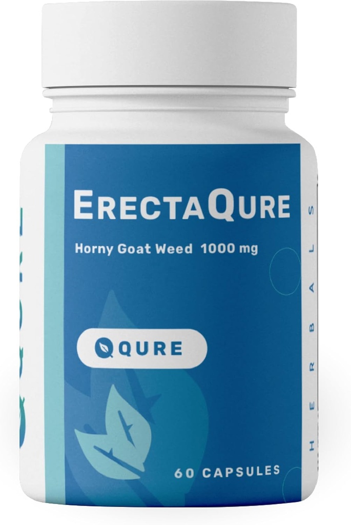 ErectaQure geile geit onkruid voor mannen - mannelijke enhancement supplement voor verhoogde mannelijke aandrijving - Tongkat Ali, Ginseng wortel en superoxide anionen - 60 capsules Glutenvrij