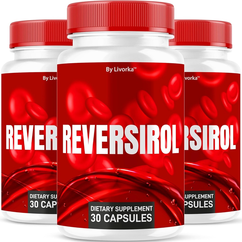(3 verpakkingen) Reversirol - Reversirol Premium Formula, Reversirol Capsules, Reversirol Advanced Optimizer Capsules, Reversirol Supplement Support Pillen, Reversirol Reviews, 90 Capsules gedurende 3 maanden