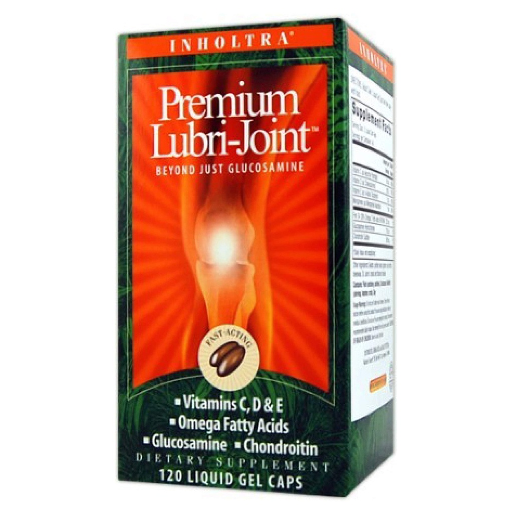 Nature's Secret Inholtra Premium Lubri-Joint Fast Acting Joint & Connective Tissue Health Supplement with Vitamin C, D & E, Omega Fatty Acids, Glucosamine & Chondroitin - 120 Liquid Softgels