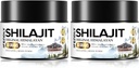 Shilajit Biologische 600mg Maximale Potency Gold Grade Shilajit Resin Shilajit Supplement Natuurlijke Authentiek met 85+ Trace Minerals & Fulvic Acid for Energy, Immunity, 50 Gram (2 Pack)