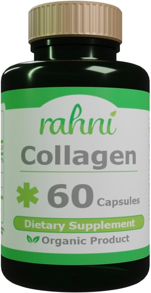 Collageen supplement voor vrouwen en mannen, met hyaluronzuur en vitamine C, verminderen rimpels, verbeteren van de kwaliteit van uw huid, nagels en haar, 60 capsules