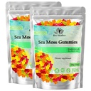 BIO VITALICA Gommies de mousse de mer – avec la racine Bladderwrack & Burdock – Gel sauvage + Poudre – Vegan, Keto, Non-OGM, sans gluten – Gommies minéral-riches fruités – 50 Nombre (2 Pack)