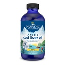 Nordic Naturals Arctic Cod Liver Oil, Citroen - 8 oz - 1060 mg Totaal Omega-3s met EPA & DHA - Hart & hersenen Gezondheid, Gezonde Immuniteit, Algehele Wellness - Non-GMO - 48 Servers