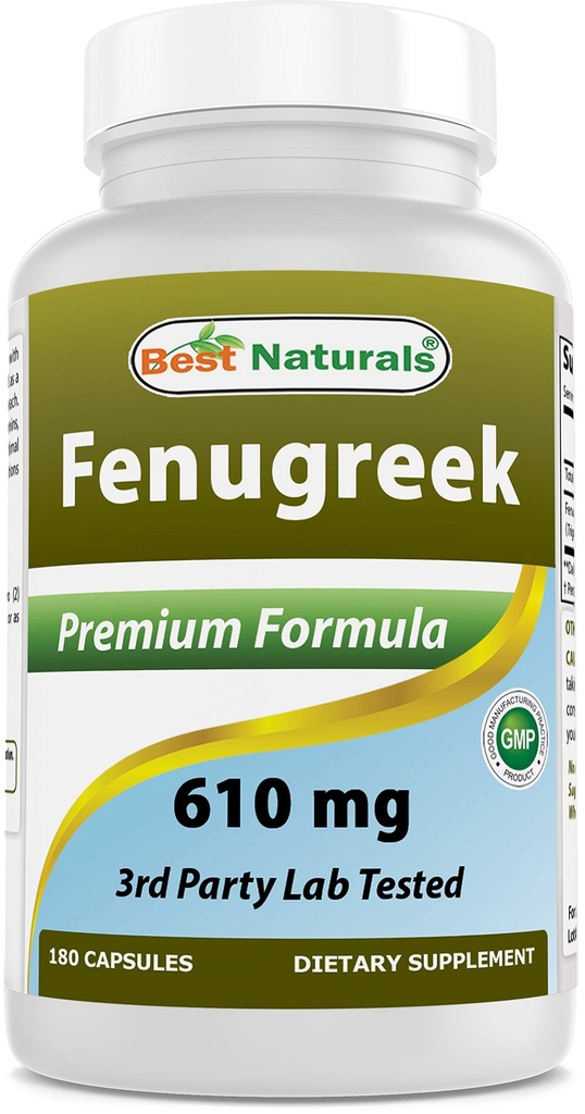 Best Naturals Fenegriek Seed 610 mg 180 Capsules
