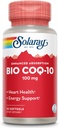 SOLARAY Bio CoQ-10 100 mg Verbeterde absorptie Vitaminen A & E Gezond Hart en Cellulaire Energie Ondersteuning (30 CT)