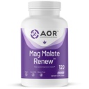 AOR, Mag Malate Renew, soutient un cœur sain, la fonction musculaire et l'énergie, supplément de magnésium, 120 portions (120 capsules)