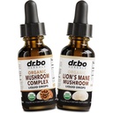 Bio Lions Mane Mushroom complexe gouttes liquides - Bio Lion Mane Mushroom Liquid Tincture Focus, Fog, Suppléments pour la santé du cerveau - Lions Supplément Extrait