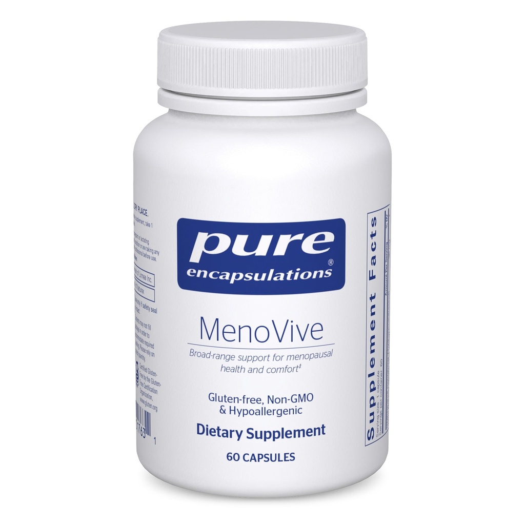 Encapsulations pures MénoVive , Soutien large de la gamme pour la santé et le confort ménopausés* , 60 capsules