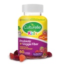 Culturelle Daily Probiotic For Kids + Veggie Fiber Gummies (Ages 3+) - 60 Tellen - Digestieve Gezondheid & Immune Ondersteuning Berry smaak met een vitamine C Boost