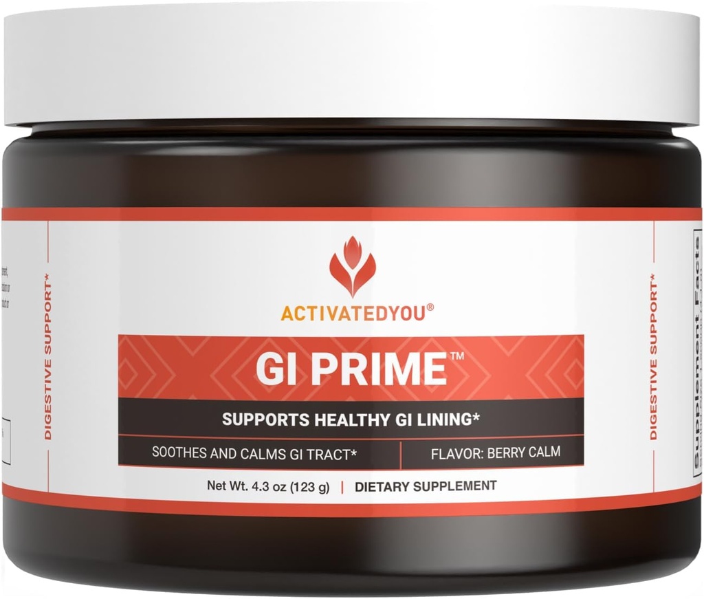 ACTIVATHYOU GI Prime Digestief Gezondheid Drink ter ondersteuning van een gezonde GI Lining, Verbeter Digestieve Comfort en Energie - Berry Kalmte smaak (30 Serven)