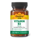 Country Life Vitamin B2 100mg Riboflavine Supplement 