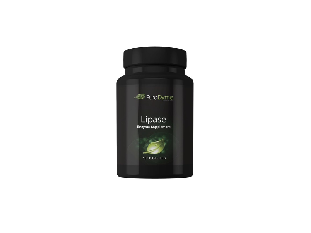 PuraDyme Lipase Enzyme 180 Capsules Digestief enzym (1)