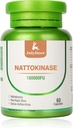 Nattokinase Supplementen 180, 000FU Gehele Fles 60 Capsules, 6, 000FU 2 Capsules Dagelijkse Voedingssupplementen Systemische Enzymen Vegetarisch Vriendelijk voor Cardiovasculaire en Circulatoire Ondersteuning