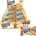 Zing Pindakaas Chocolade Chip Kids Vegan Protein Bars, Glutenvrij 100 Calorie Mini Bars, Melkvrije Voeding Bars met plantaardige proteïne, Kosjer, Geen soja, Geen Suiker Alcoholen - 18 telling
