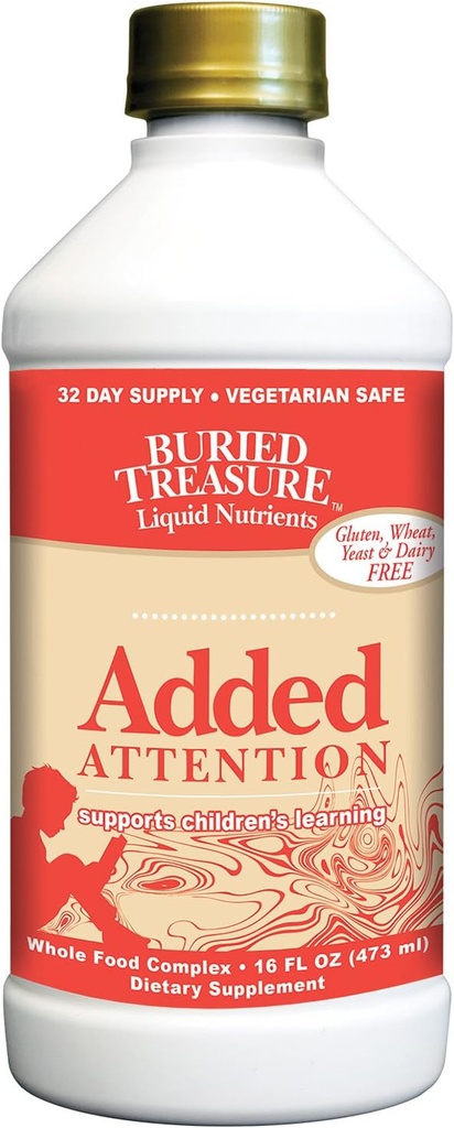 Begraven Treasure Toegevoegd aandacht Kinderen leren ondersteuning met GABA DHA vitamine B en kruiden Blend 16 oz