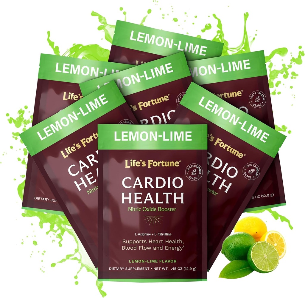 Life's Fortune L Arginine L Citrulline Supplement Powder - High Potency Nitric Oxide Supplement Booster met natuurlijke citroen lime smaak, 7 porties (pakket van 1)