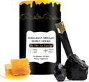 Shilajit honingsticks, 30 sticks - Pure Himalaya Resin, Biologische honing & saffraan voor energieboost, Immune Support & Vitality, SHILAJIT honingsticks voor mannen & vrouwen