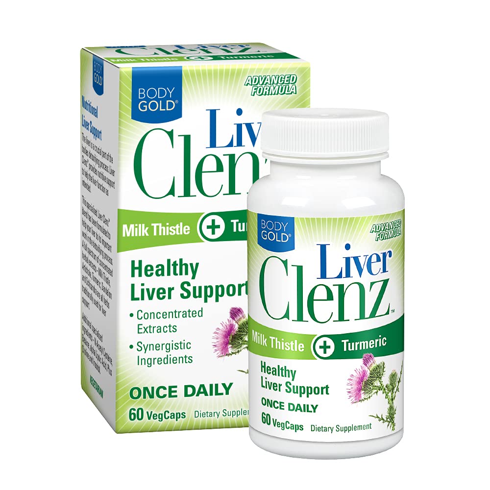 Clenz de foie en or corporel, 60 VegCaps