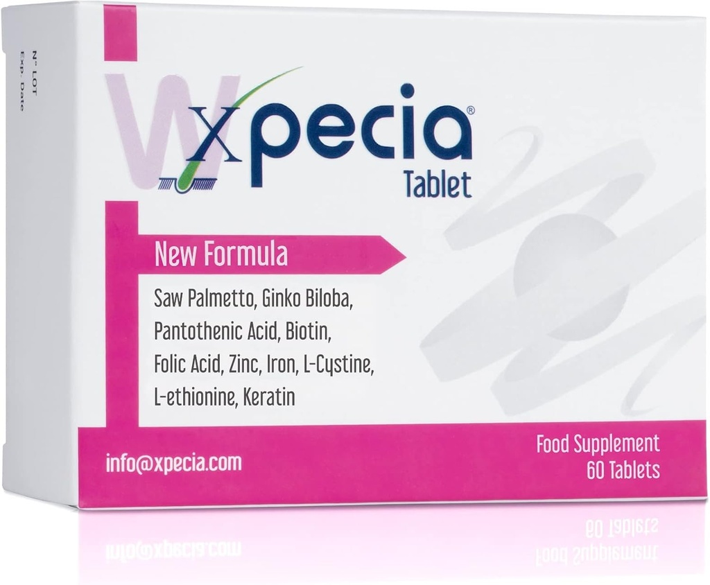 XPECIA VOOR VROUWEN ANTIHAIR VERLIES & DHT BLOCKER & NIEUWE HOOGGROEIFORMULA (60 tabletten)