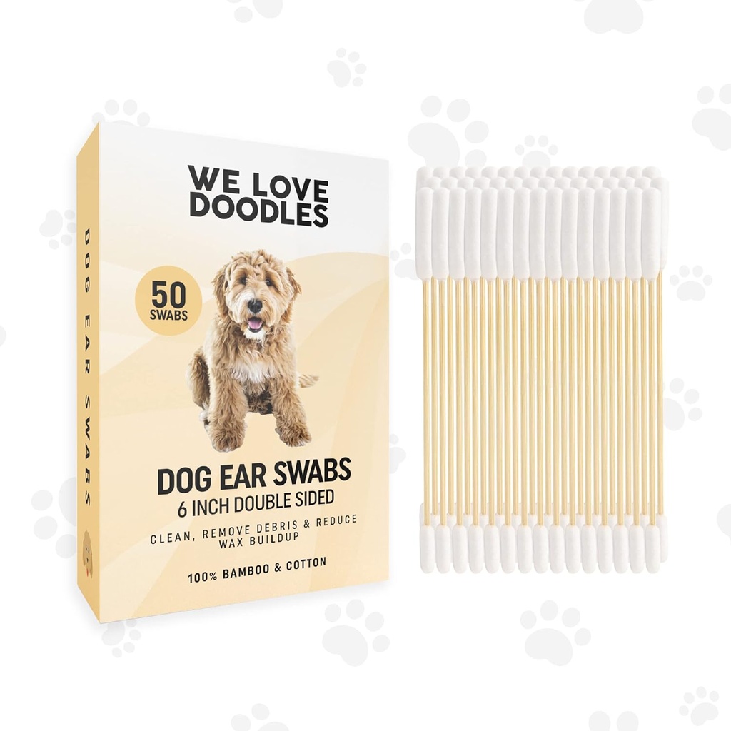 We houden van Doodles Long Cotton Hondenoor Swabs 