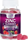 Zinksupplementen 50mg Gummies - Max Strength Skin Health & Immune Support Gummy, Vegan, Non-GMO en Glutenvrij - Beste Zink Supplement Antioxidant & Bone Health Kauwbare smaak van smakelijke bes - 60 Gummies