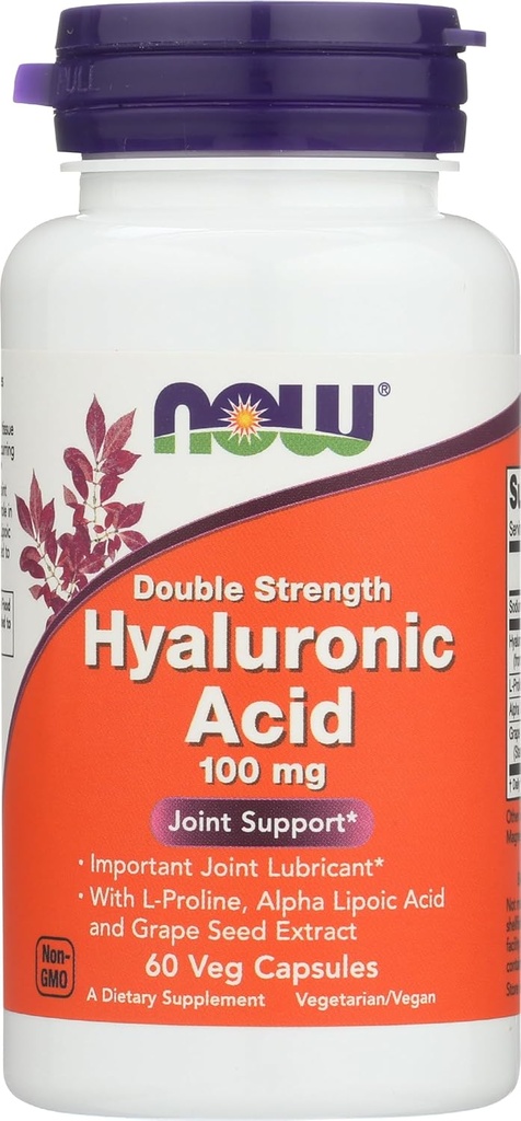 Nu Foods Acid 100Mg 2X 60 Vc Hyaluronic, 60 CT