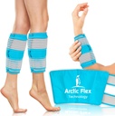 Vive Calf & Shin Ice Pack Wrap (Pair) - Extra sterkte warme en koude therapie voor Shin Splints & Leg Pain - Verstelbare compressiebanden om op hun plaats te blijven - flexibel wanneer bevroren met 30+ minuten van koude