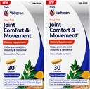 Voltaren Joint Comfort & Movement, Dieetsupplement, Gemakkelijk te slikken, 30 Tellen (verpakking van 2)
